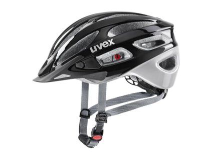 Cyklistická MTB prilba UVEX HELMA TRUE BLACK-SILVER (VELIKOST 52-56)