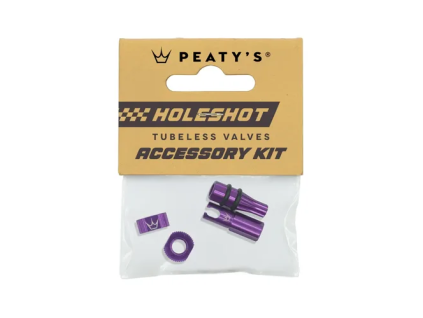 PEATY'S PŘÍSLUŠENSTVÍ K BEZDUŠOVÝM VENTILKŮM HOLESHOT FAST FLOW VIOLET