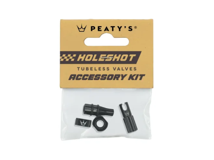 PEATY'S PŘÍSLUŠENSTVÍ K BEZDUŠOVÝM VENTILKŮM HOLESHOT FAST FLOW BLACK